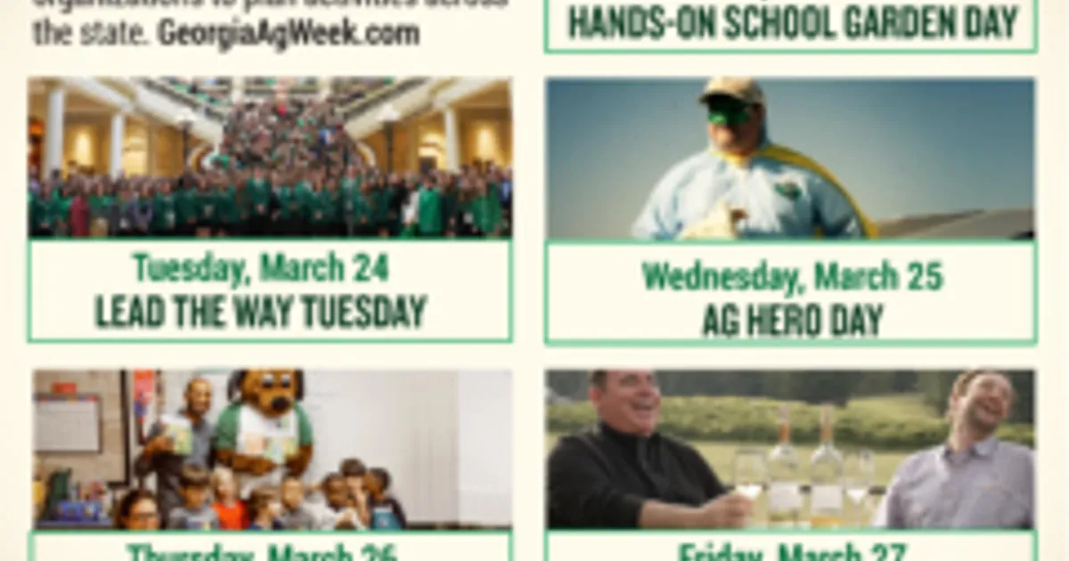 Комиссар Харпер объявил неделю сельского хозяйства в Джорджии