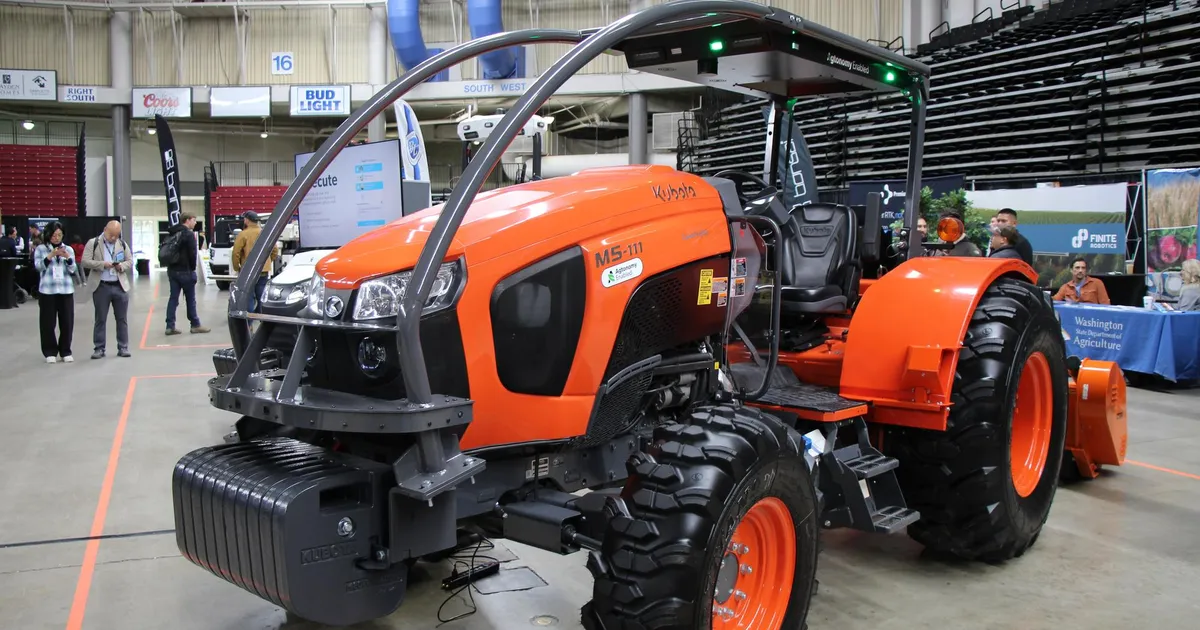 Kubota и Agtonomy представили автономный трактор M5L для садовых культур