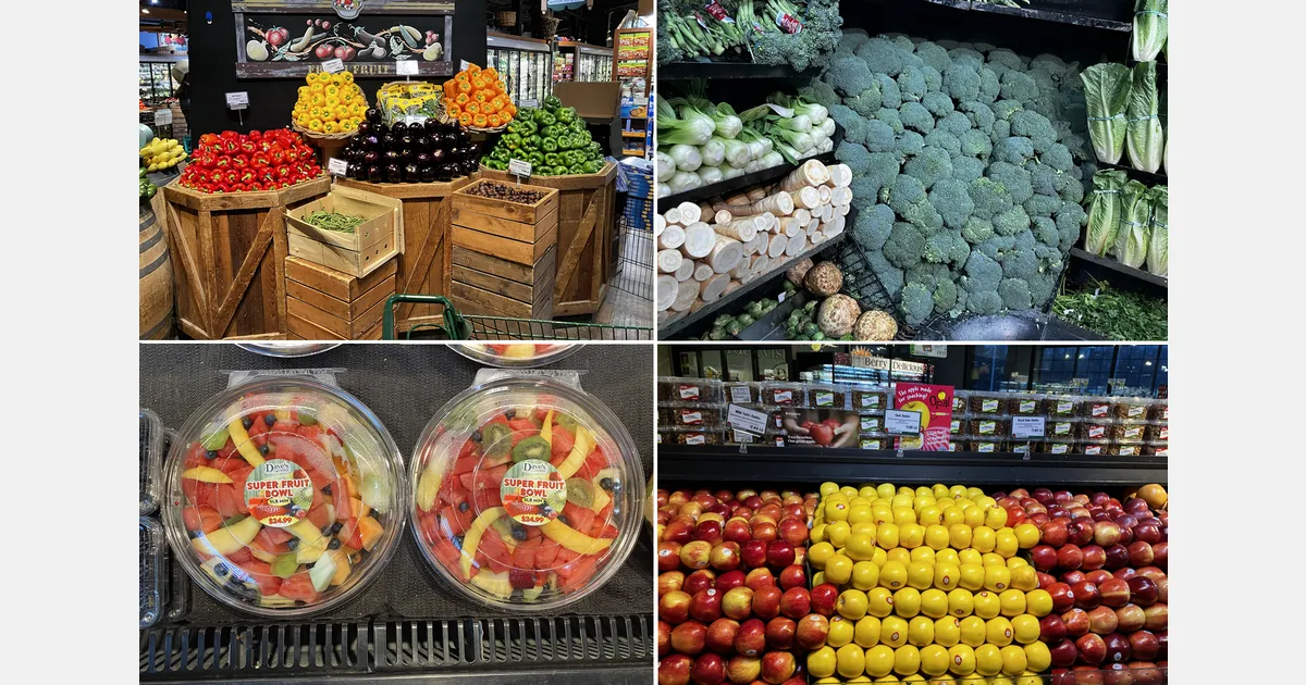 Овощи и фрукты как витрина магазина: «американский стиль»