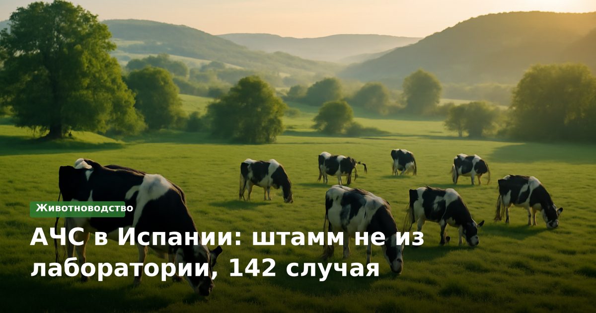 АЧС в Испании: штамм не из лаборатории, 142 случая