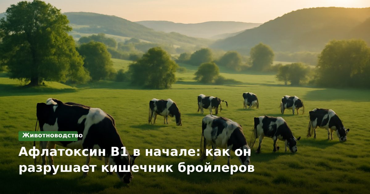 Афлатоксин B1 в начале: как он разрушает кишечник бройлеров