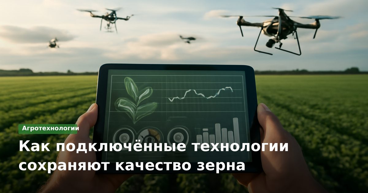 Как подключённые технологии сохраняют качество зерна
