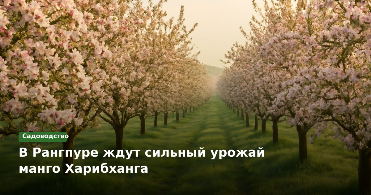 В Рангпуре ждут сильный урожай манго Харибханга