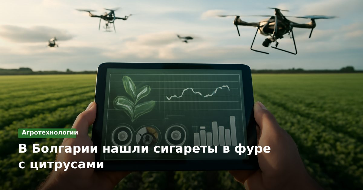 В Болгарии нашли сигареты в фуре с цитрусами