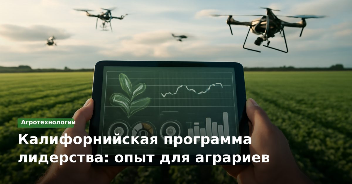 Калифорнийская программа лидерства: опыт для аграриев
