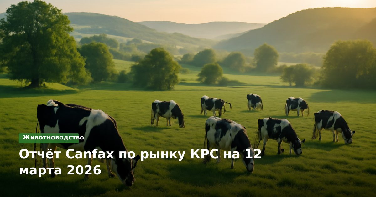 Отчёт Canfax по рынку КРС на 12 марта 2026