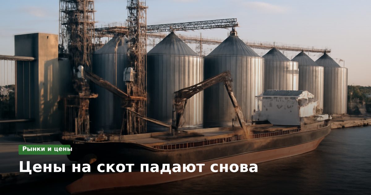 Цены на скот падают снова