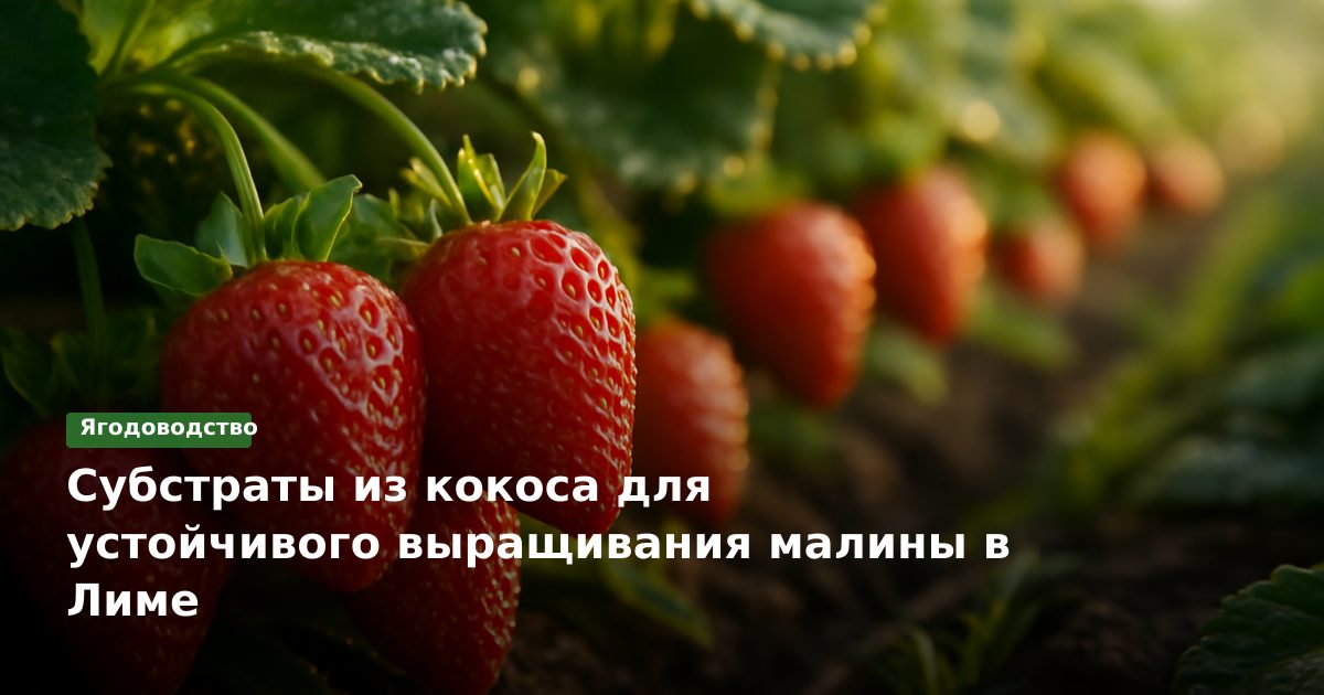 Субстраты из кокоса для устойчивого выращивания малины в Лиме