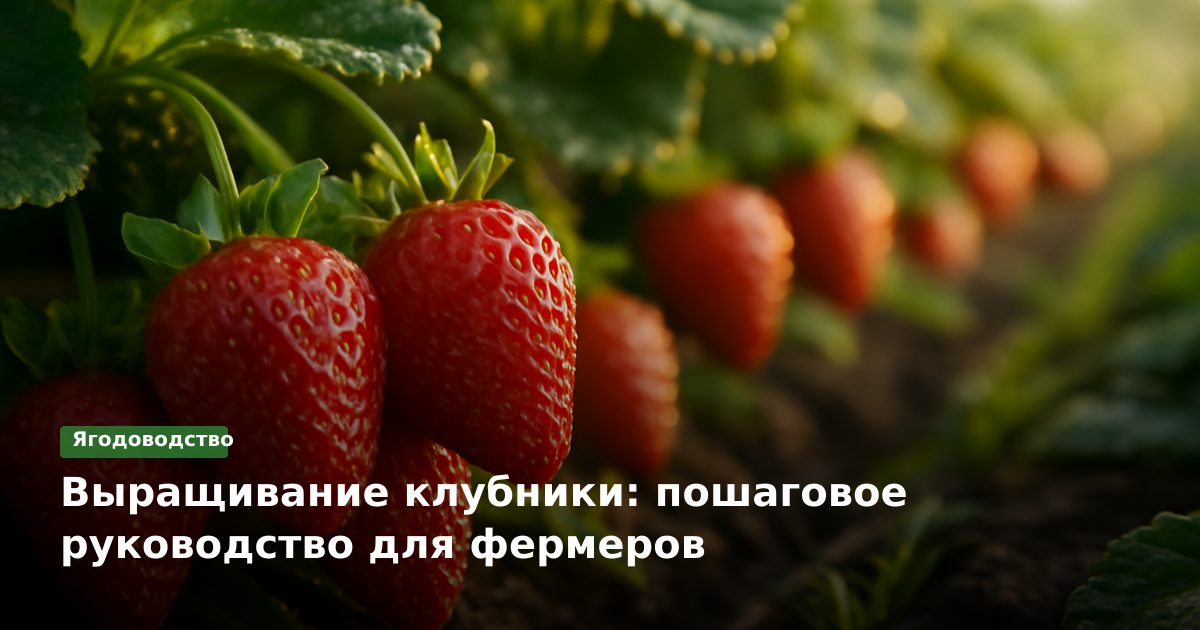 Выращивание клубники: пошаговое руководство для фермеров