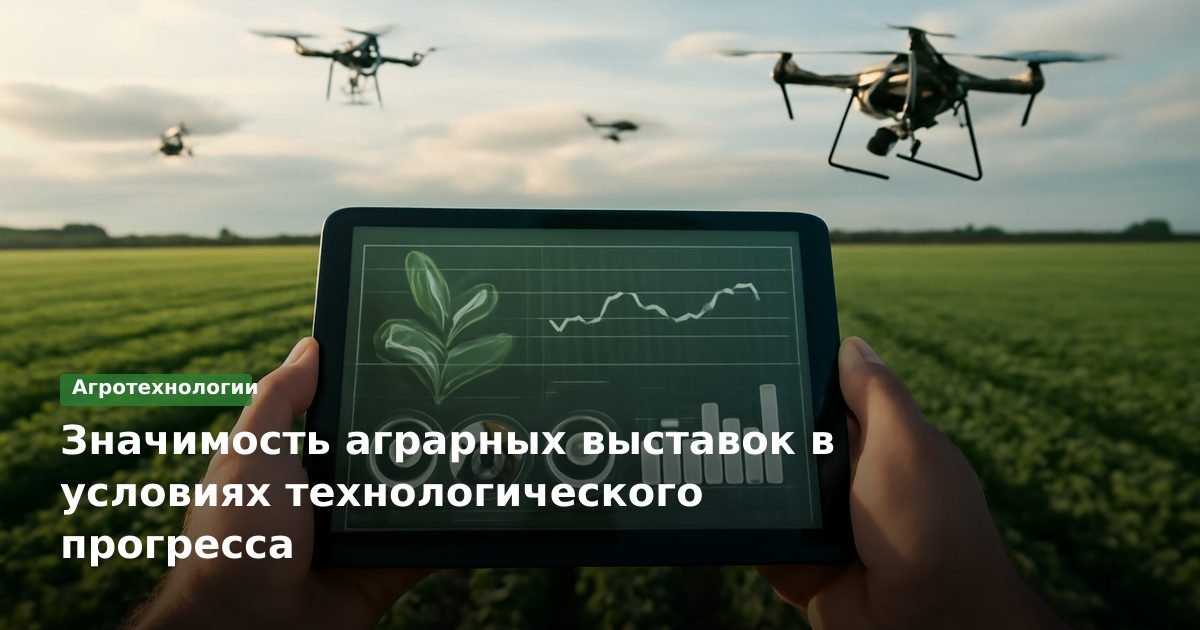 Значимость аграрных выставок в условиях технологического прогресса