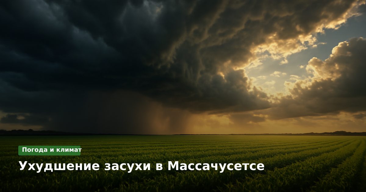 Ухудшение засухи в Массачусетсе