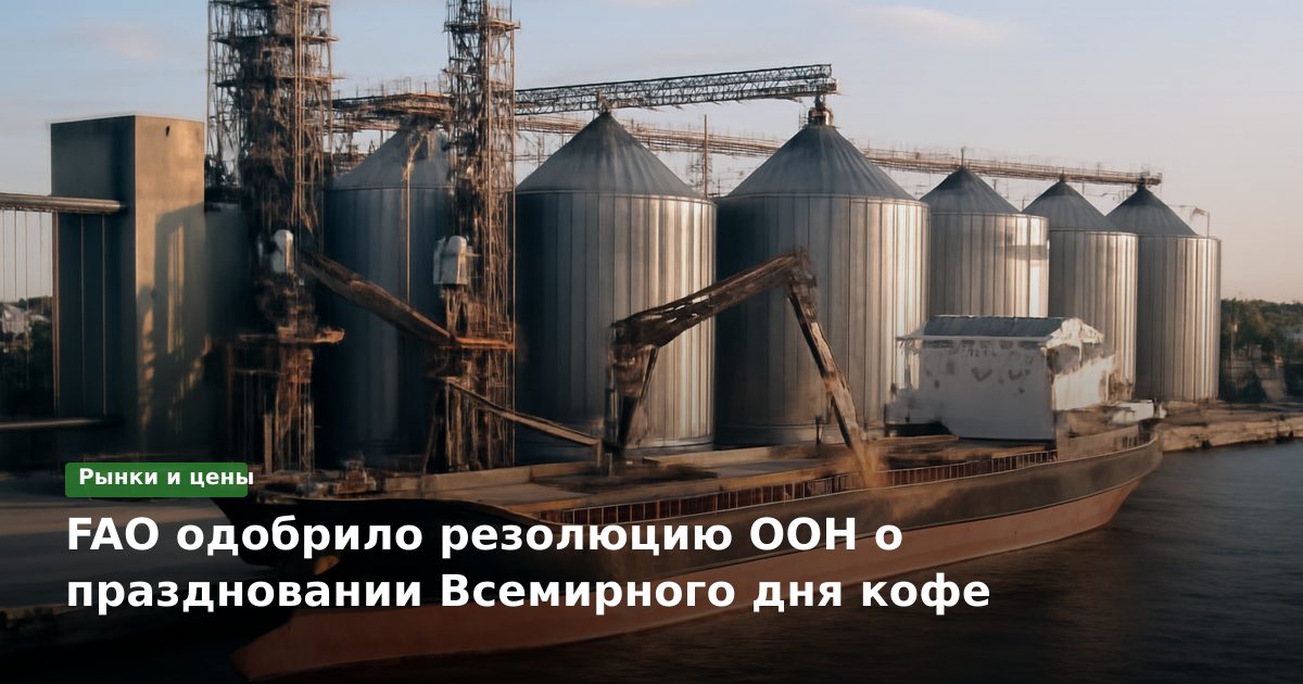 FAO одобрило резолюцию ООН о праздновании Всемирного дня кофе
