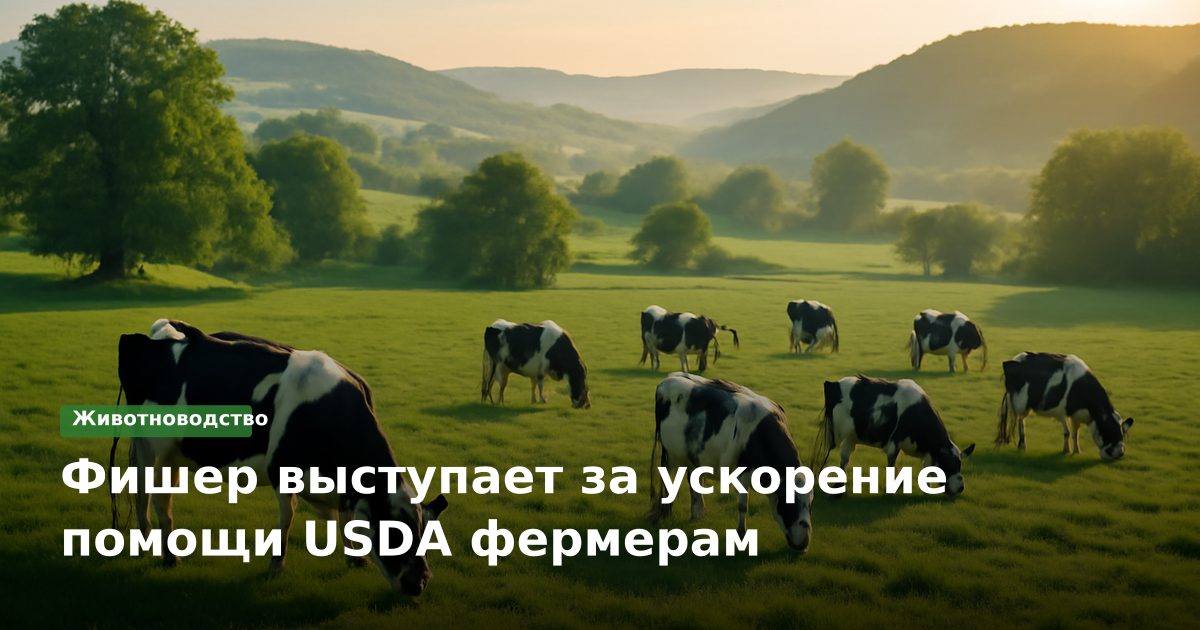 Фишер выступает за ускорение помощи USDA фермерам