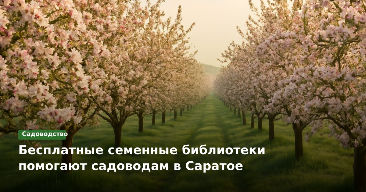 Бесплатные семенные библиотеки помогают садоводам в Саратое