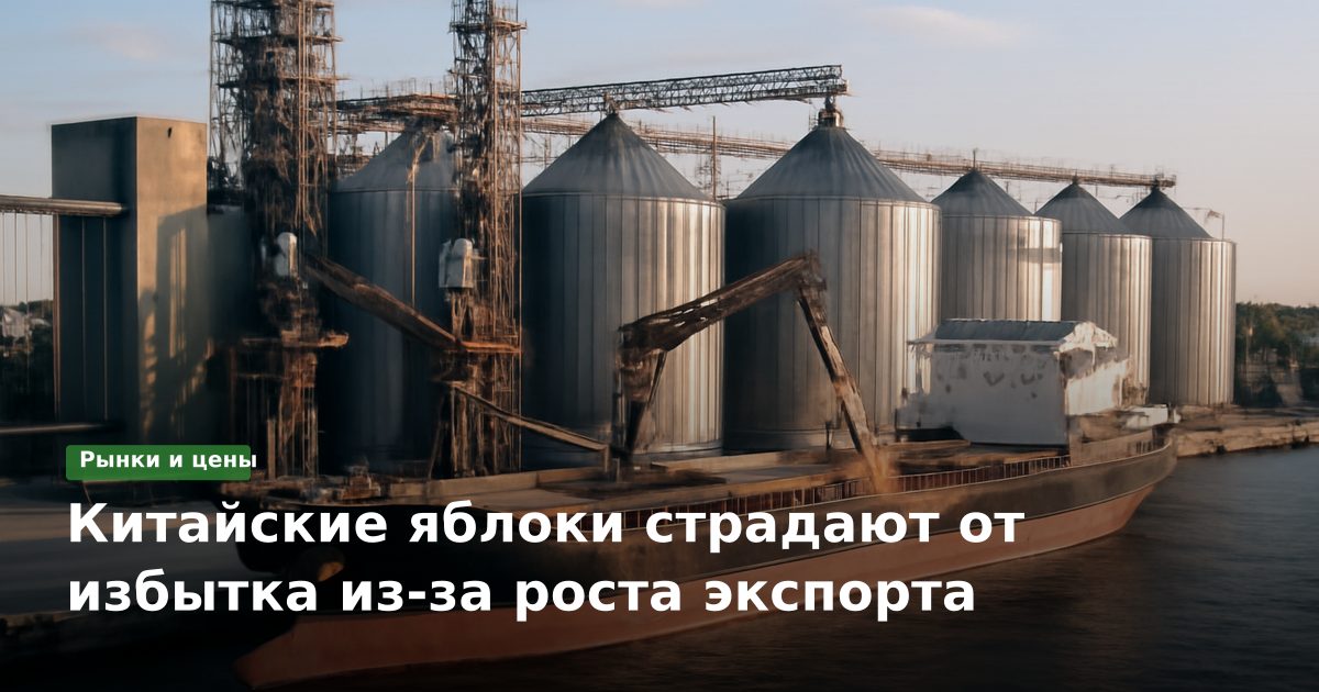 Китайские яблоки страдают от избытка из-за роста экспорта