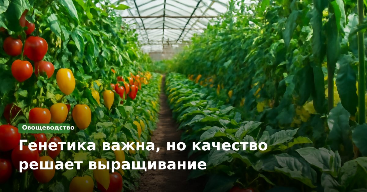 Генетика важна, но качество решает выращивание
