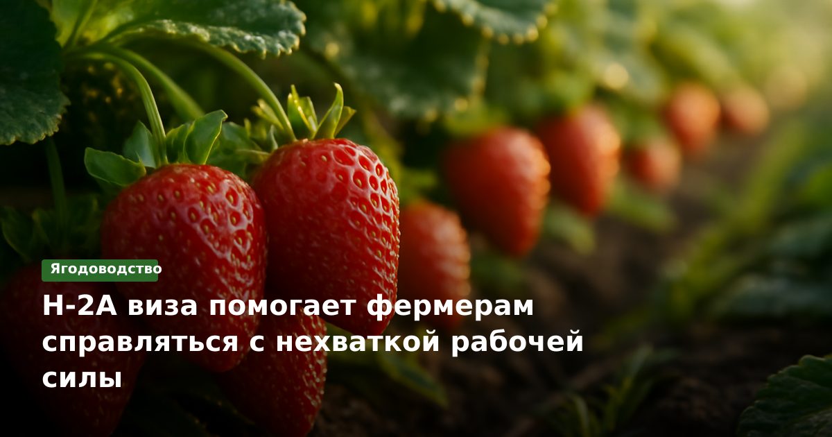 H-2A виза помогает фермерам справляться с нехваткой рабочей силы