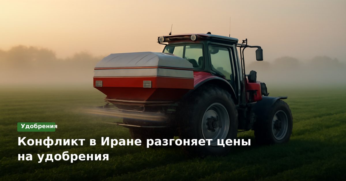 Конфликт в Иране разгоняет цены на удобрения