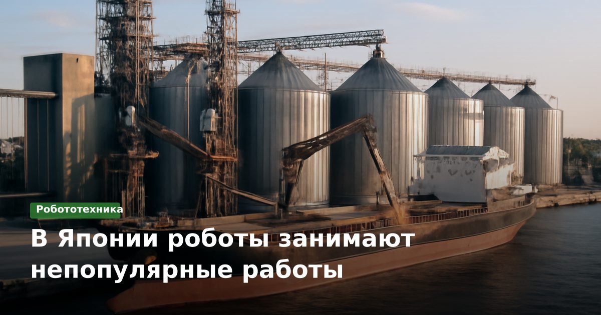 В Японии роботы занимают непопулярные работы