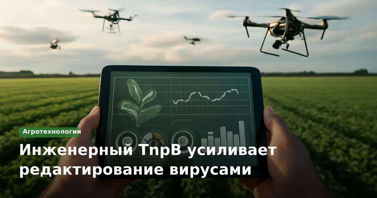 Инженерный TnpB усиливает редактирование вирусами