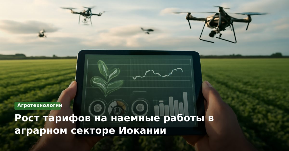 Рост тарифов на наемные работы в аграрном секторе Иокании