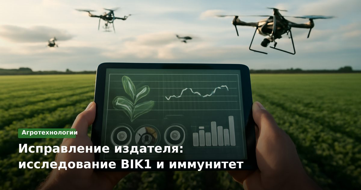 Исправление издателя: исследование BIK1 и иммунитет