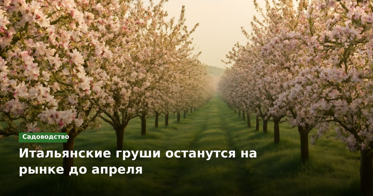Итальянские груши останутся на рынке до апреля