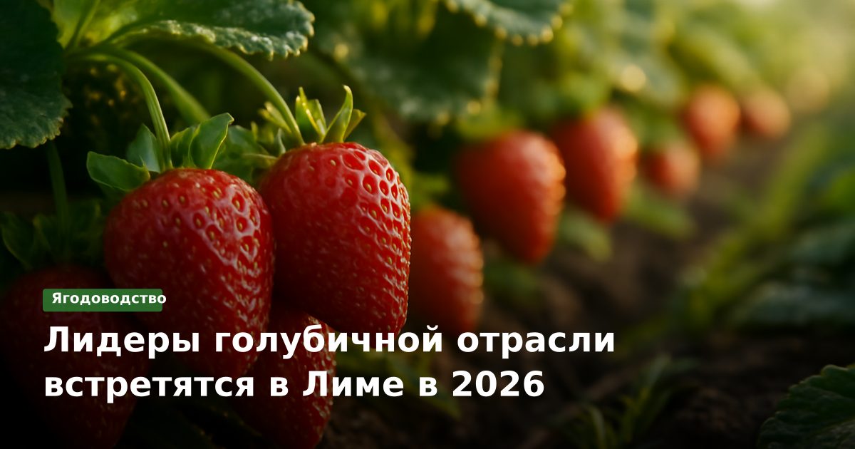 Лидеры голубичной отрасли встретятся в Лиме в 2026