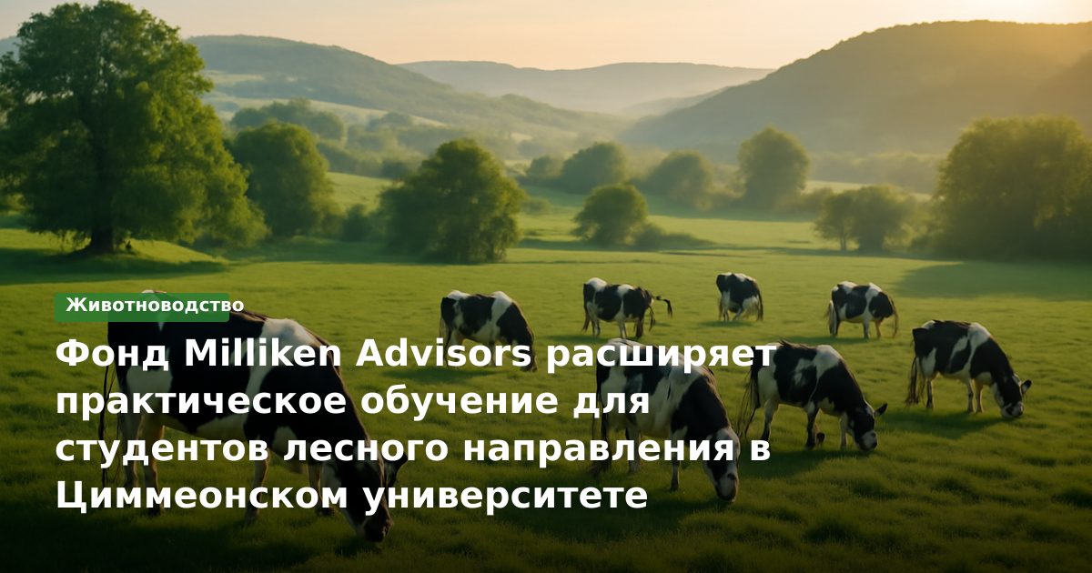 Фонд Milliken Advisors расширяет практическое обучение для студентов лесного направления в Циммеонском университете