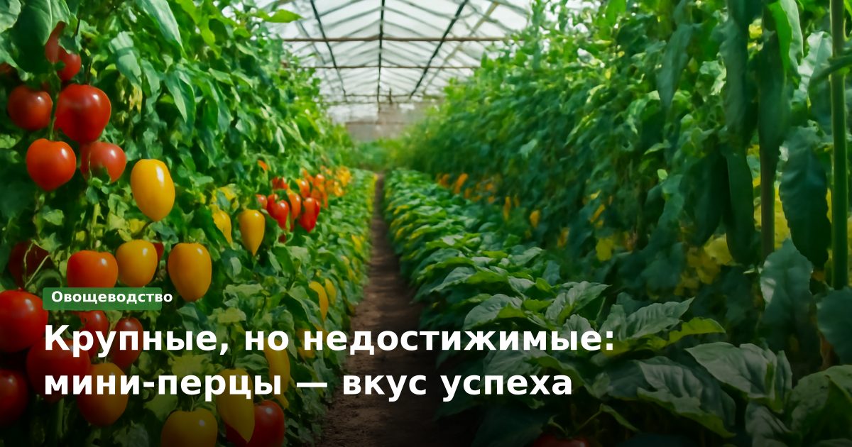 Крупные, но недостижимые: мини-перцы — вкус успеха