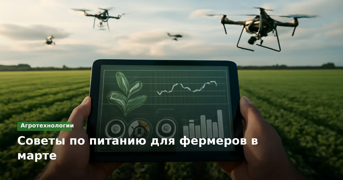 Советы по питанию для фермеров в марте