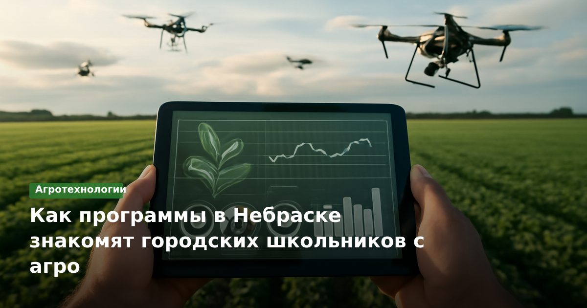 Как программы в Небраске знакомят городских школьников с агро