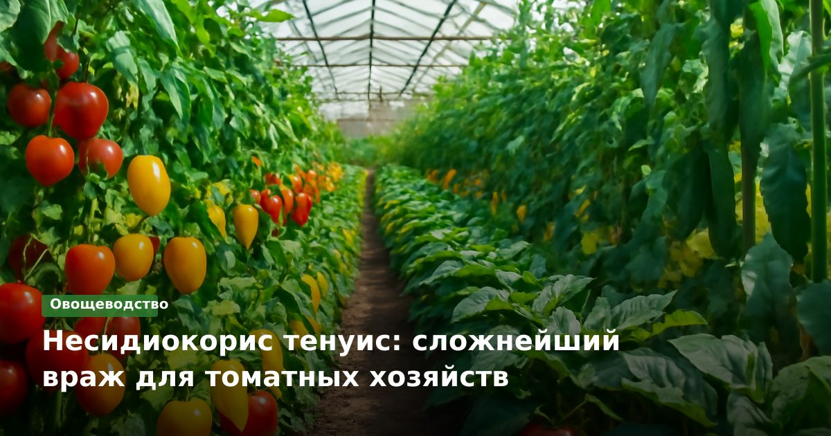 Несидиокорис тенуис: сложнейший враж для томатных хозяйств