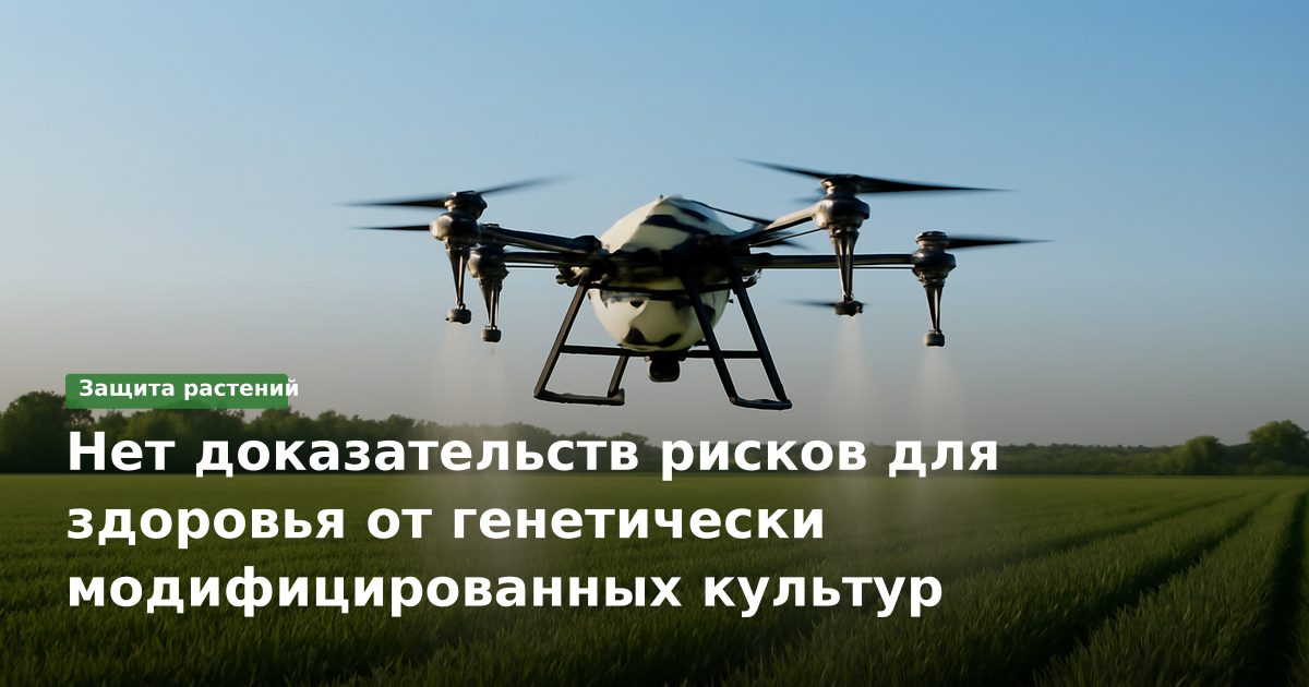 Нет доказательств рисков для здоровья от генетически модифицированных культур