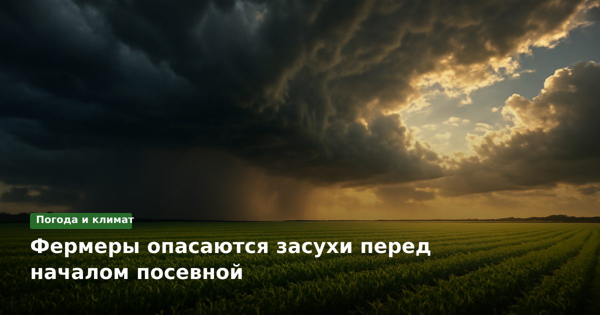 Фермеры опасаются засухи перед началом посевной