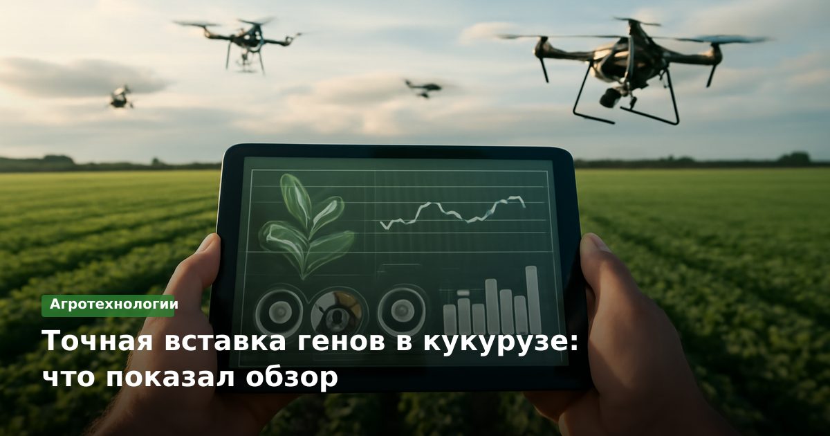 Обзор: точная вставка генов в кукурузе без риска