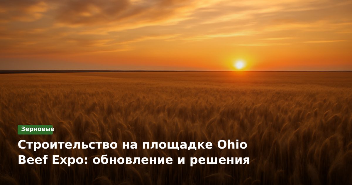 Строительство на площадке Ohio Beef Expo: обновление и решения