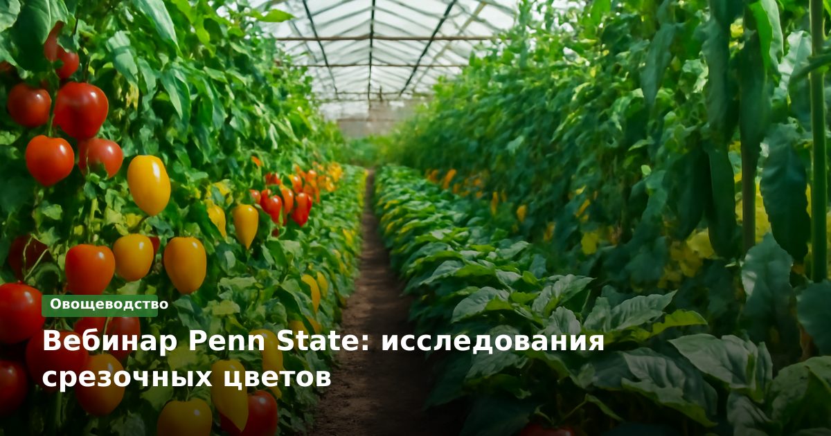 Вебинар Penn State: исследования срезочных цветов