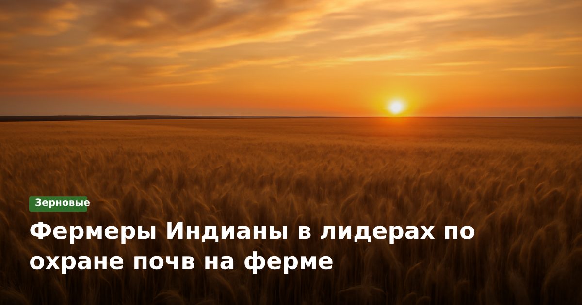 Фермеры Индианы в лидерах по охране почв на ферме