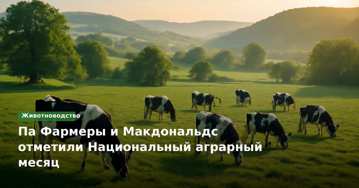 Па Фармеры и Макдональдс отметили Национальный аграрный месяц