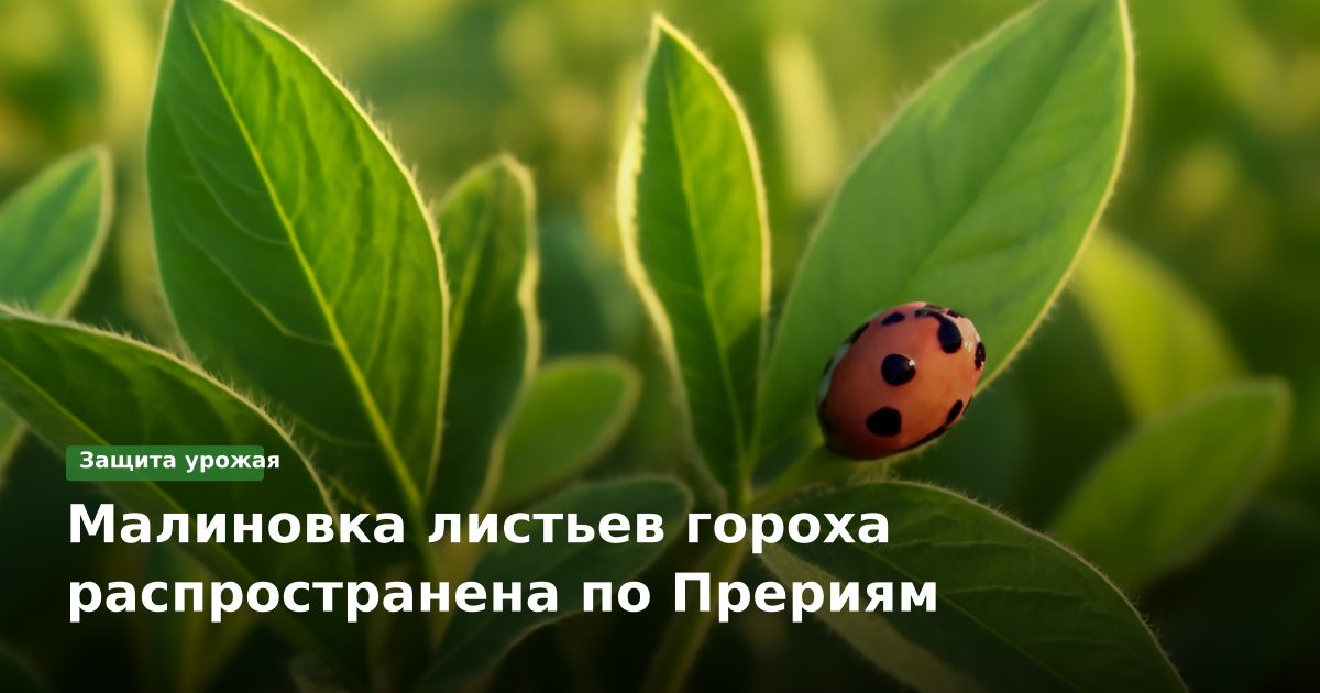 Малиновка листьев гороха распространена по Прериям