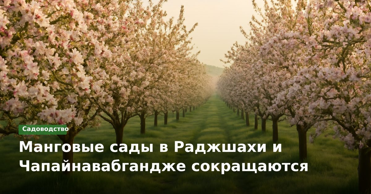 Манговые сады в Раджшахи и Чапайнавабгандже сокращаются