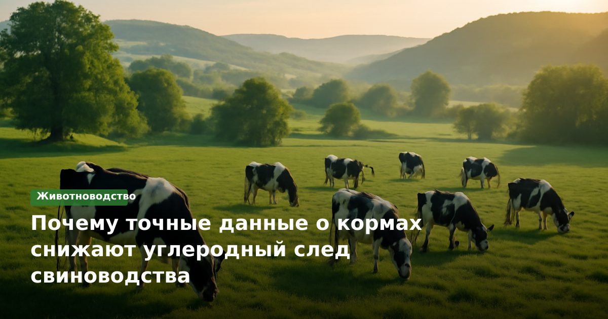 Почему точные данные о кормах снижают углеродный след свиноводства