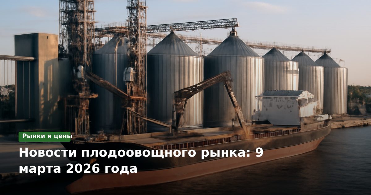 Новости плодоовощного рынка: 9 марта 2026 года
