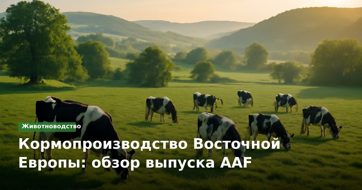 Кормопроизводство Восточной Европы: обзор выпуска AAF