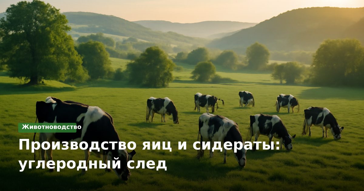 Производство яиц и сидераты: углеродный след