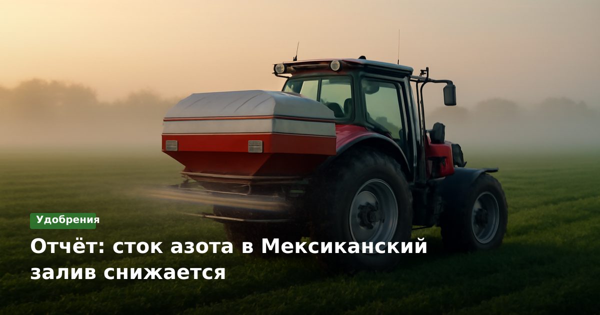 Отчёт: сток азота в Мексиканский залив снижается