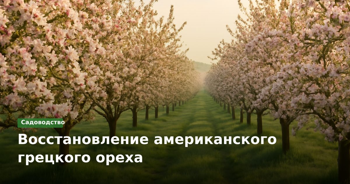 Восстановление американского грецкого ореха