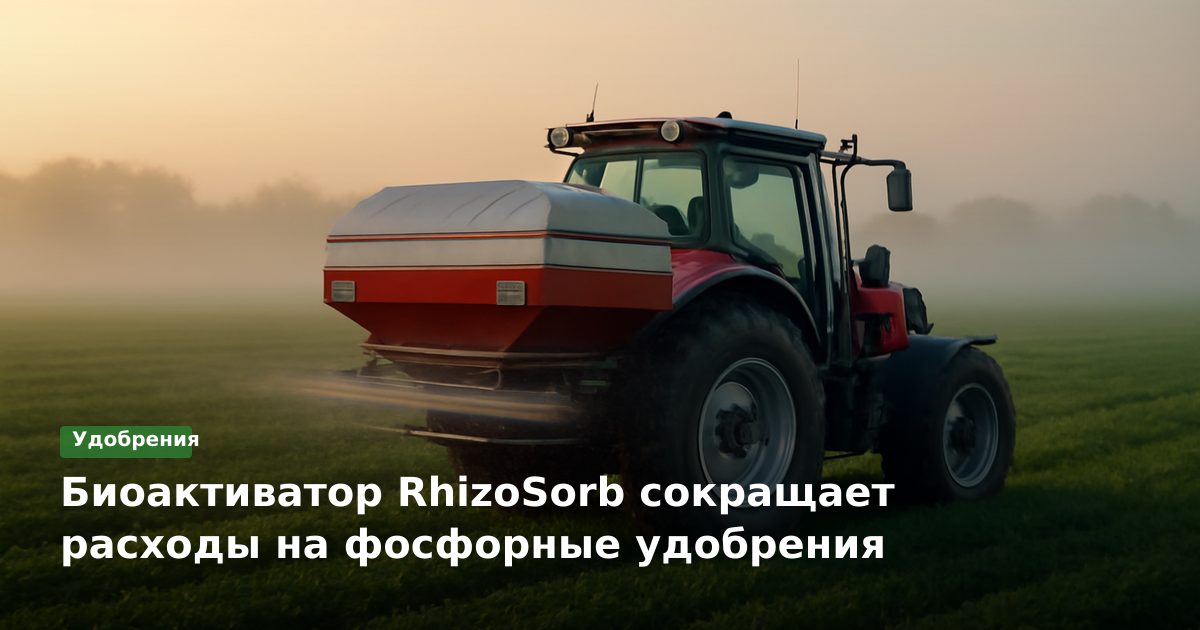 Биоактиватор RhizoSorb сокращает расходы на фосфорные удобрения