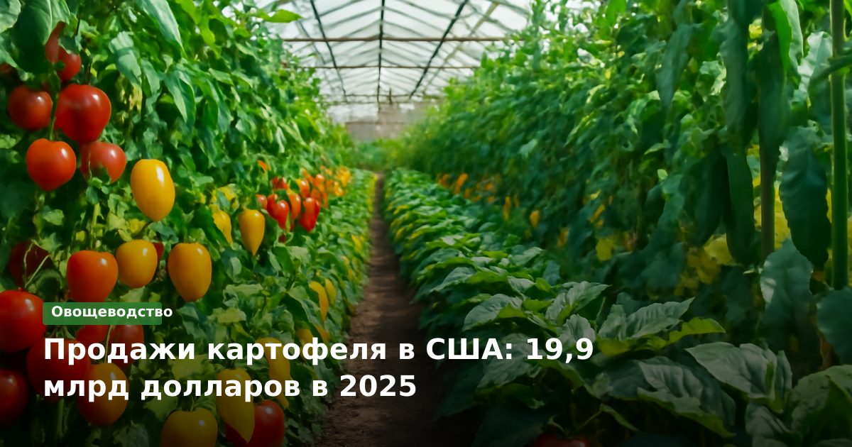 Продажи картофеля в США: 19,9 млрд долларов в 2025